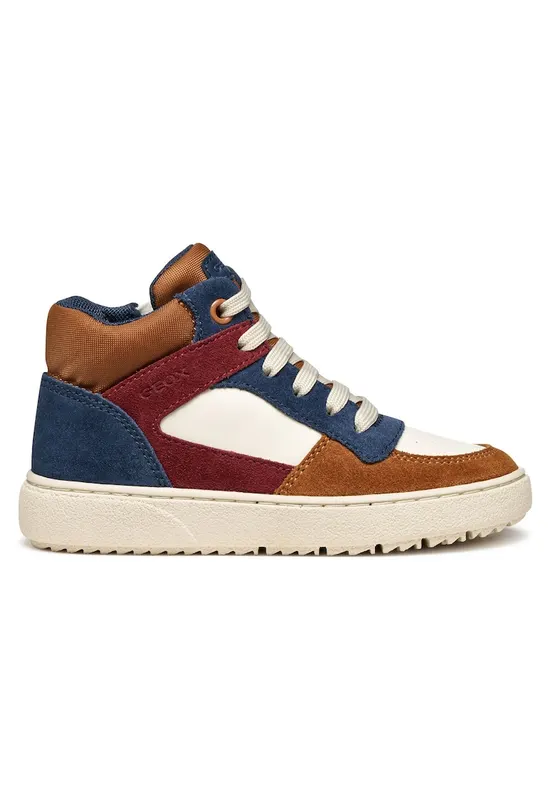 Tenisi pentru baieti piele naturala - multicolor