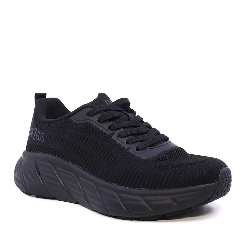 Sneakers ușori femei Thezeus negri din textil 3731DPS5001N — imaginea 2