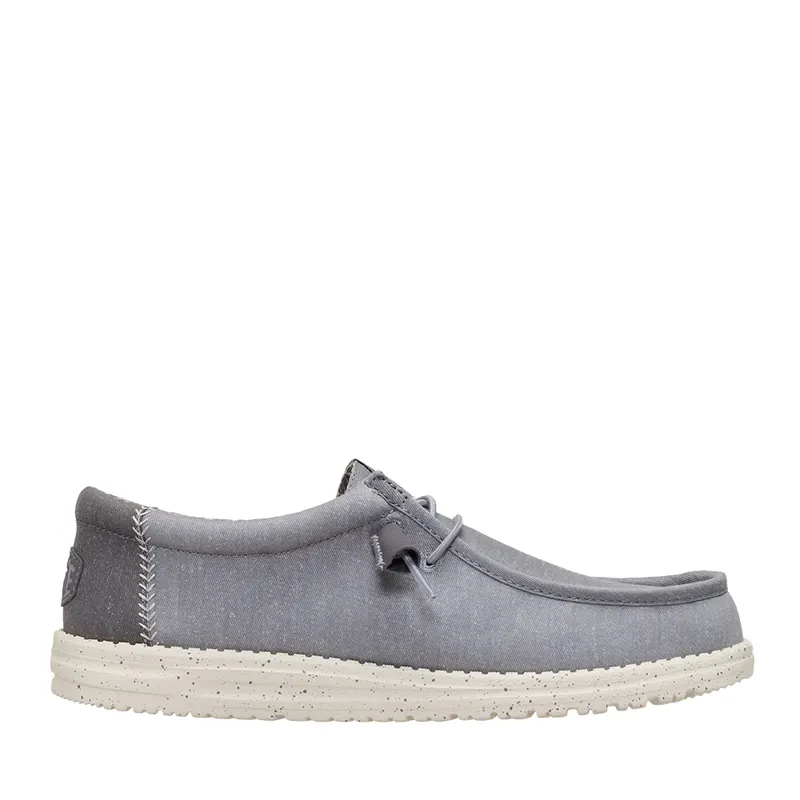 Mocasini ușori bărbați HeyDude Wally Stetch Canvas gri 3091BM40700GR