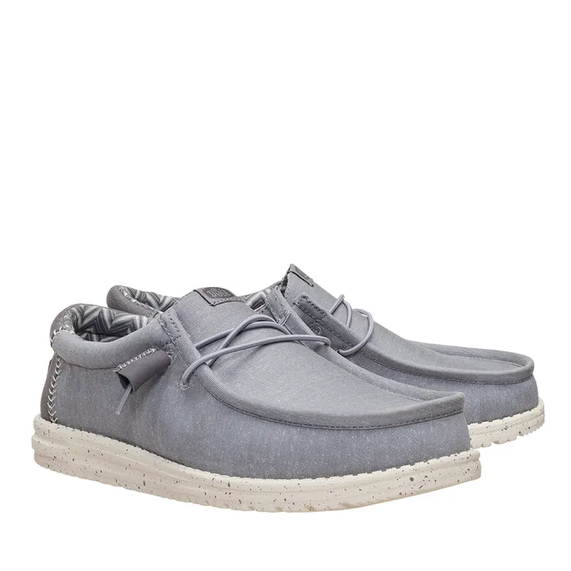 Mocasini ușori bărbați HeyDude Wally Stetch Canvas gri 3091BM40700GR — imaginea 2