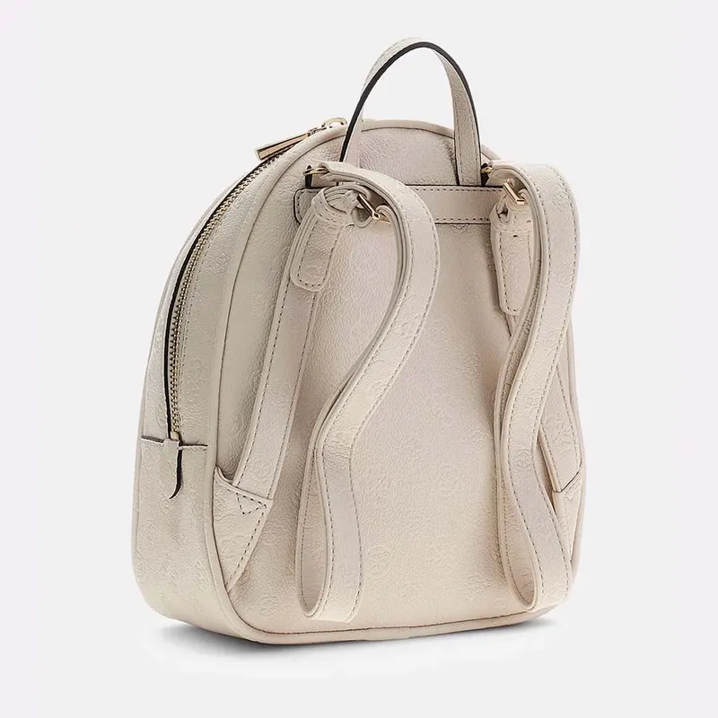Rucsac femei Guess Manhatan II bej cu logo frontal 911RUCSHWPD7118320BE — imaginea 2