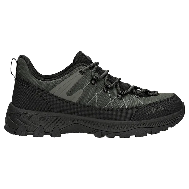 Pantofi de drumeție bărbați joși verde-negru RELAKS cu membrană nano-TEX™