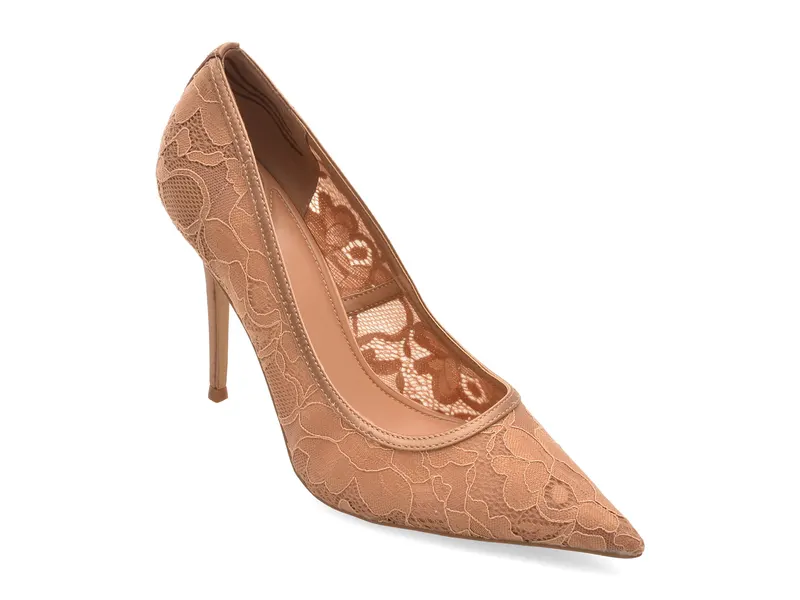 Pantofi eleganti maro, STARRLA 210, din material textil