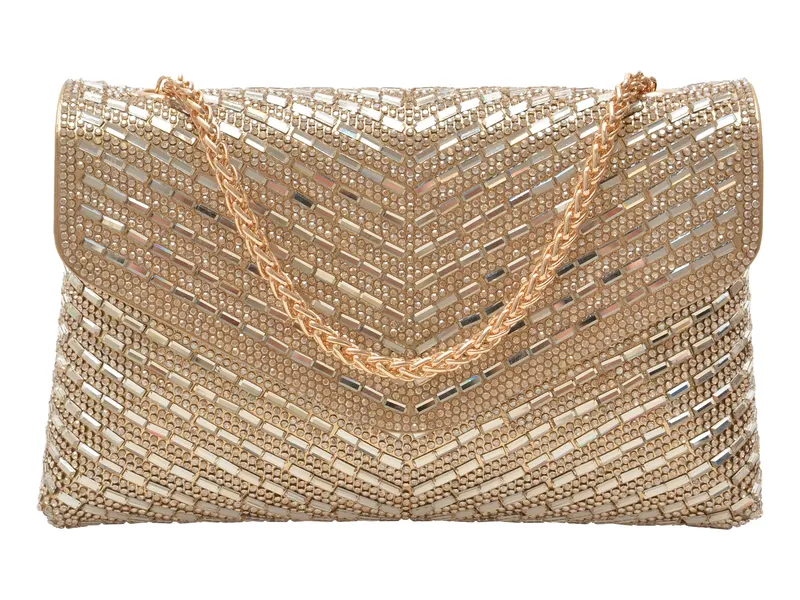 Geanta aurie, SPARKLEBAG 710, din piele ecologica