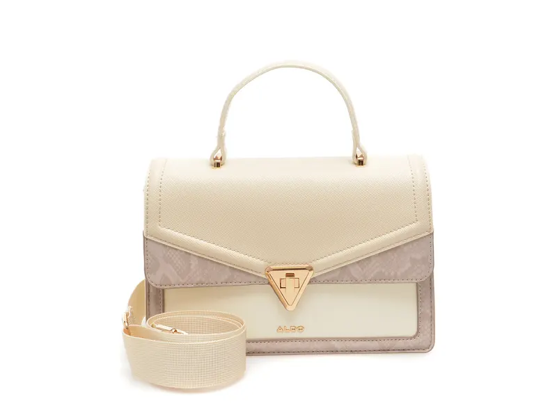 Geanta nude, ORANGESPINE 270, din piele ecologica