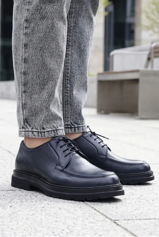 Pantofi Casual Premium din Piele Albastri - SYRO BLU