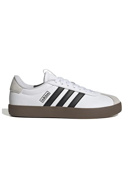 Pantofi sport VL Court 3.0 cu detalii de piele intoarsa - Alb/Negru/Gri