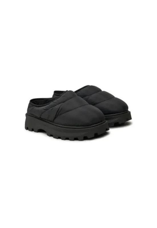 Papuci dama Textil - Negru - Negru