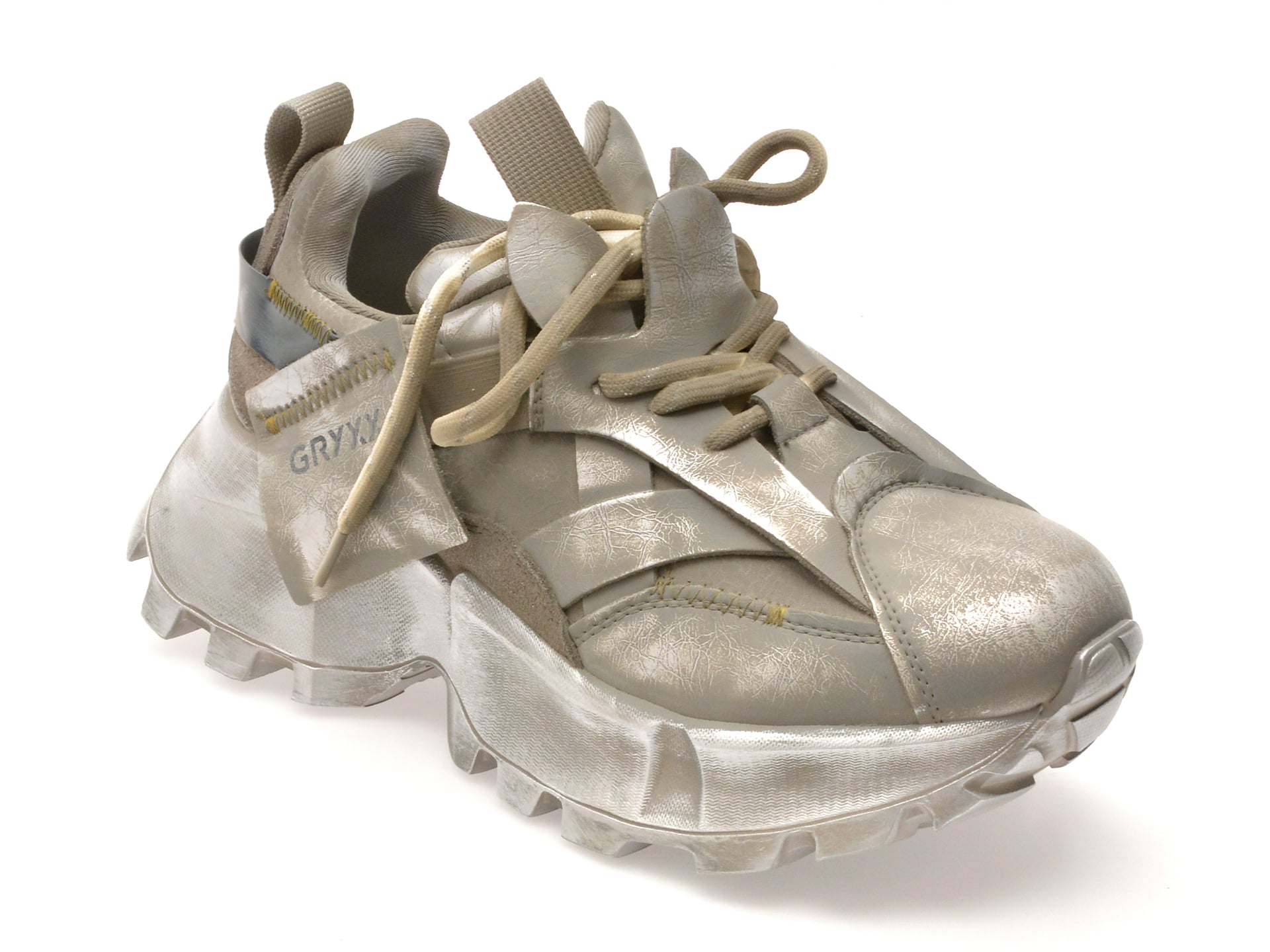 Pantofi sport GRYXX gri, 1701, din piele naturala