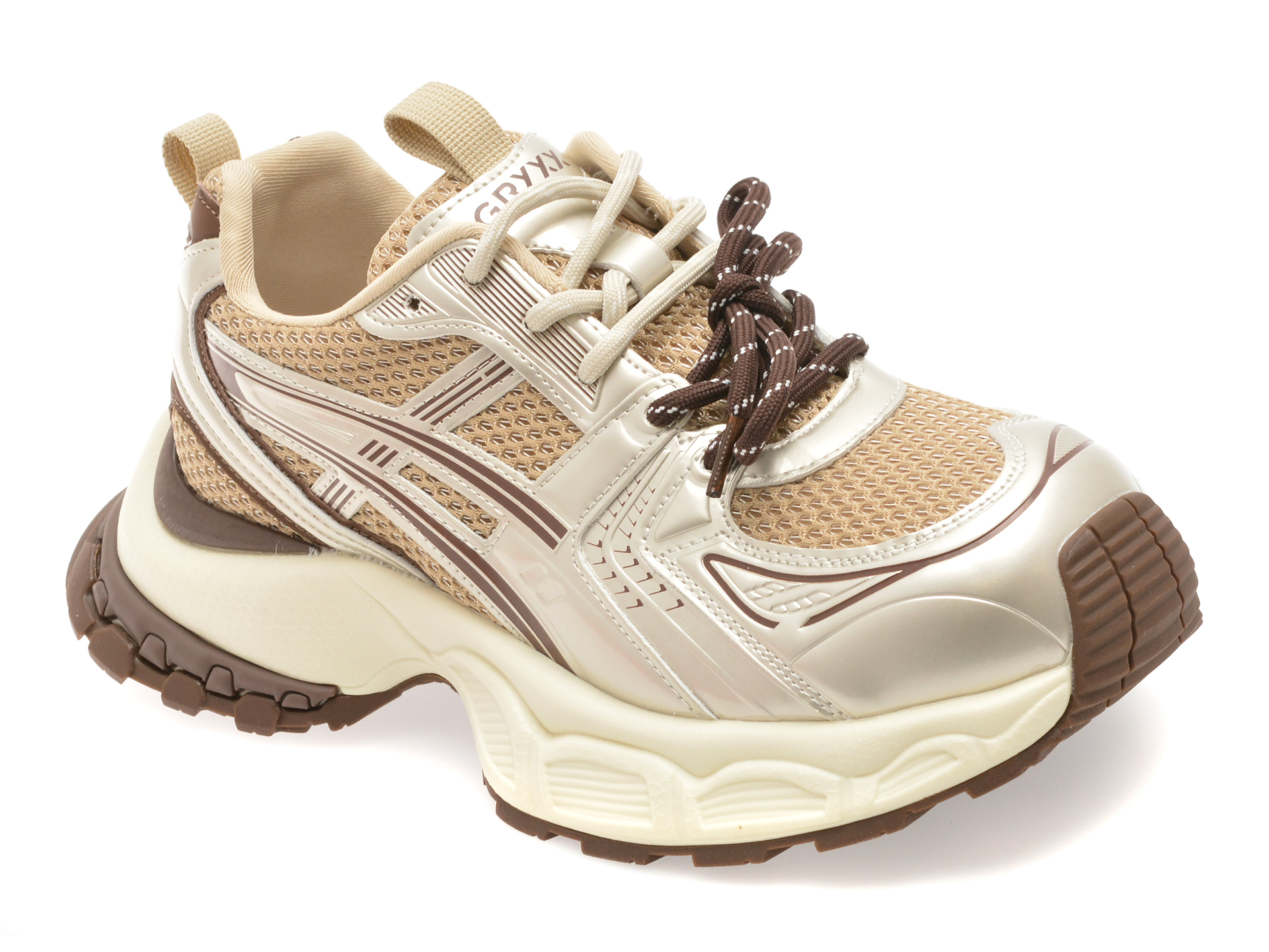 Pantofi sport GRYXX aurii, 1697, din material textil